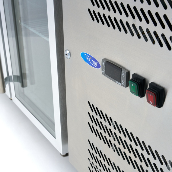 Maxima Gastro Kühltisch - 180 cm - 3 Glastüren, Bild 9