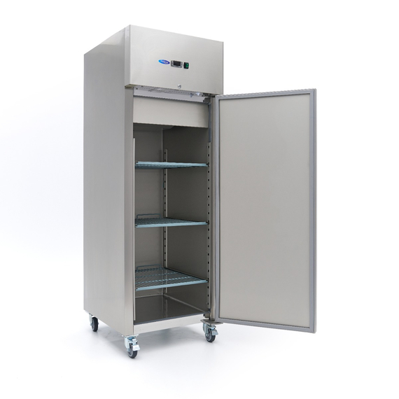 Maxima Gastro Kühlschrank - 600 l - 3 Einstellbare Regale (2/1 GN) - Rostfreier Stahl - auf Rädern, Bild 6