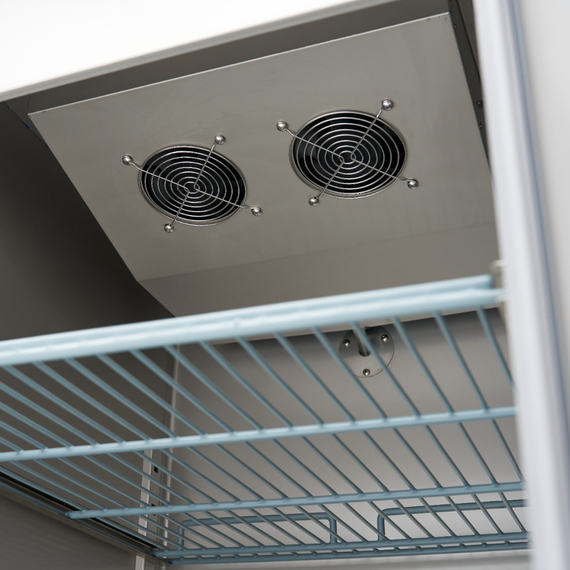 Maxima Gastro Gefrierschrank - 600 l - 3 Einstellbare Regale (2/1 GN) - Rostfreier Stahl - auf Rädern, Bild 12