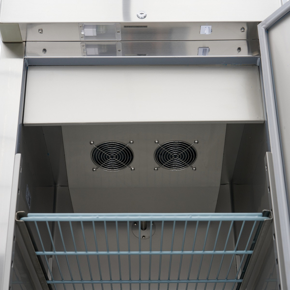 Maxima Gastro Gefrierschrank - 600 l - 3 Einstellbare Regale (2/1 GN) - Rostfreier Stahl - auf Rädern, Bild 11