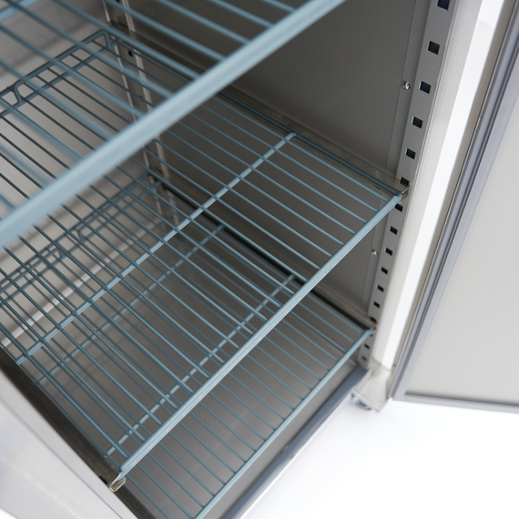 Maxima Gastro Gefrierschrank - 600 l - 3 Einstellbare Regale (2/1 GN) - Rostfreier Stahl - auf Rädern, Bild 13