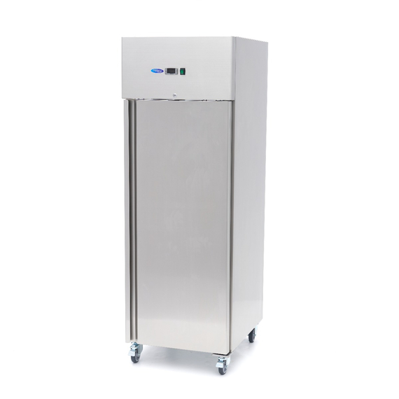 Maxima Gastro Gefrierschrank - 600 l - 3 Einstellbare Regale (2/1 GN) - Rostfreier Stahl - auf Rädern, Bild 4