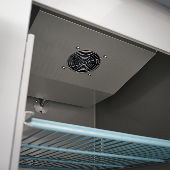 Maxima Gastro Kühlschrank - 600 l - 3 Einstellbare Regale (2/1 GN) - Rostfreier Stahl - auf Rädern, Bild 11