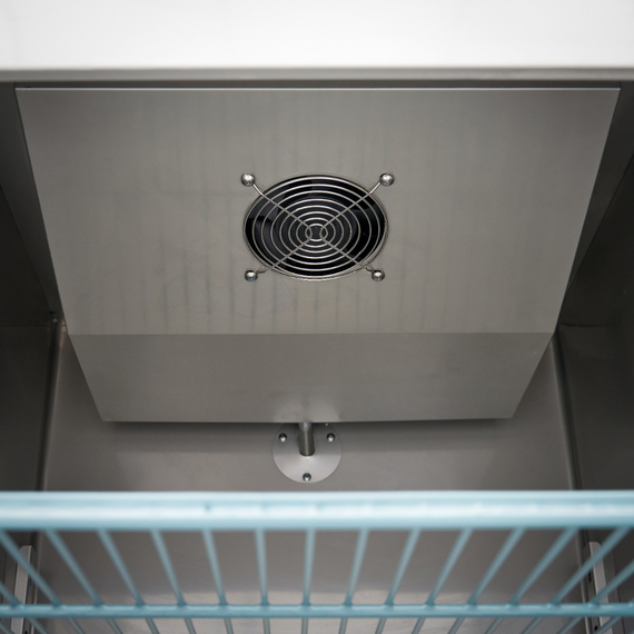 Maxima Gastro Kühlschrank - 600 l - 3 Einstellbare Regale (2/1 GN) - Rostfreier Stahl - auf Rädern, Bild 12