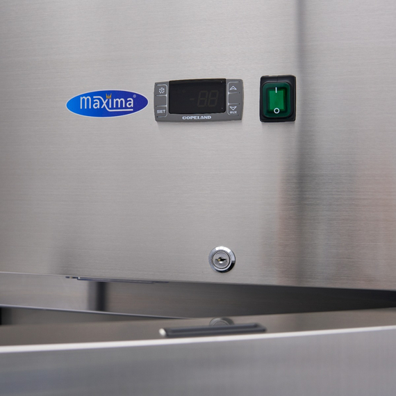 Maxima Gastro Kühlschrank - 600 l - 3 Einstellbare Regale (2/1 GN) - Rostfreier Stahl - auf Rädern, Bild 7