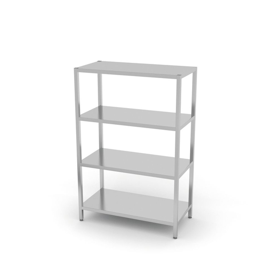 Hendi Lagerregal mit 4 Regalen – verschraubt, Kitchen Line, 1000x400x(H)1800mm