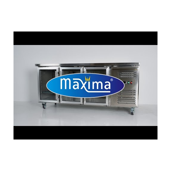 Maxima Gastro Kühltisch - 180 cm - 3 Glastüren, Bild 2