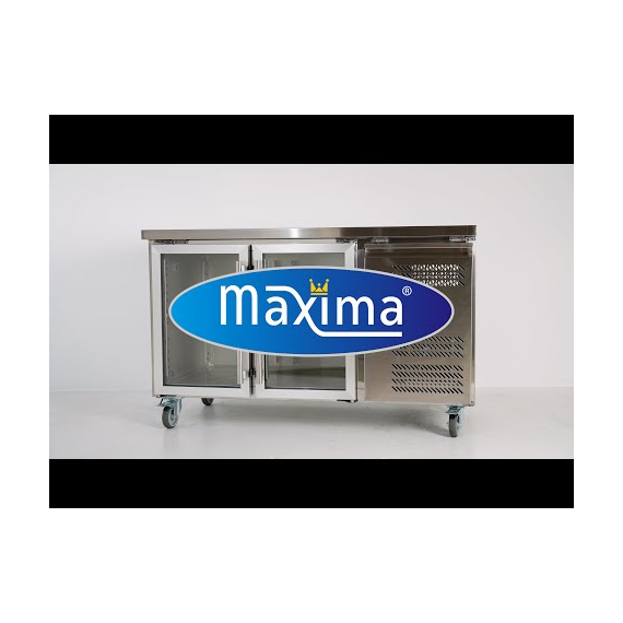 Maxima Gastro Kühltisch - 136 cm - 2 Glastüren, Bild 2