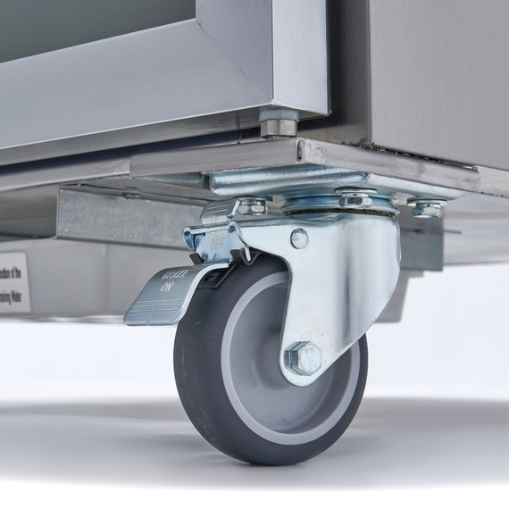 Maxima Gastro Kühlschrank - 700 l - 3 Einstellbare Regale (2/1 GN) - Rostfreier Stahl - mit Glastür, Bild 6