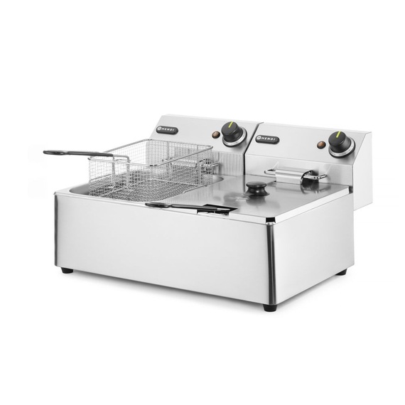 Hendi Friteuse Kitchen Line - 2x6L, Kitchen Line, 12L, 230V/6600W, 550x430x(H)305mm, Bild 3