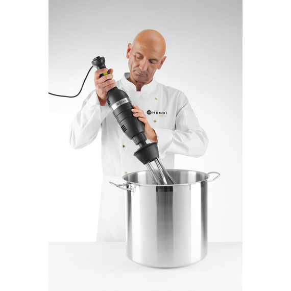 Hendi Set: Stabmixer 350 mit variabler Geschwindigkeit + Schneebesen + Halterung zur Wandmontage, Kitchen Line, Schwarz, 230V/350W, 110x324x(H)816mm, Bild 4