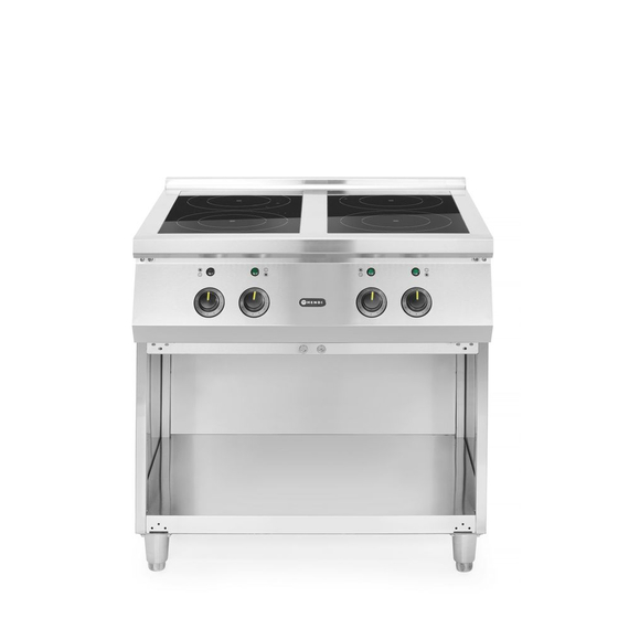 Hendi Induktionsherd mit 4 Kochfeldern, 400V/17000W, 800x720x(H)854mm