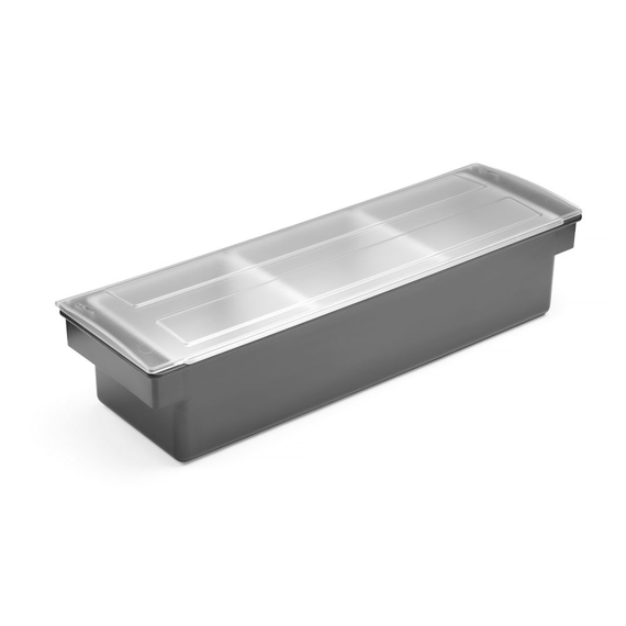 BarUp Zutatenbehälter – 3 Fächer, Schwarz, 480x150x(H)100mm, Bild 4