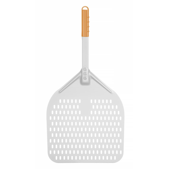 Hendi Pizzaschaufel mit kurzem Griff, quadratisch, perforiert, 350x710mm