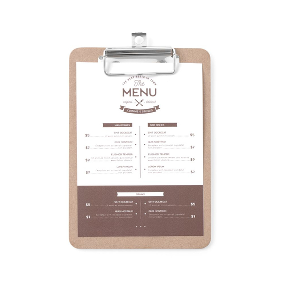 Hendi Speisekarten-Klemmbrett, 125x180mm, Bild 2