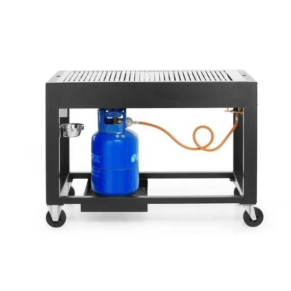 Hendi Gasgrill Tampa, Schwarz, 10kW, 1260x580x(H)900mm, Bild 2