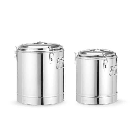 Hendi Isolierter tragbarer Behälter, Kitchen Line, 36L, Silber, ⌀400x(H)500mm, Bild 4