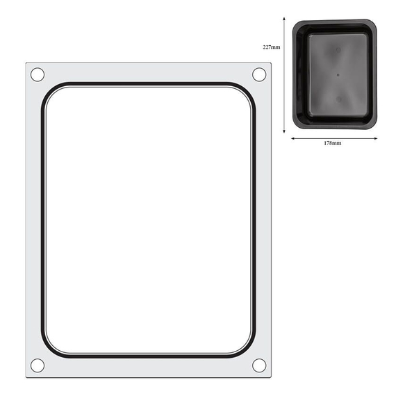 Hendi Matrize für Versiegelungsmaschine, ein Behälter (227x178 mm), Bild 3