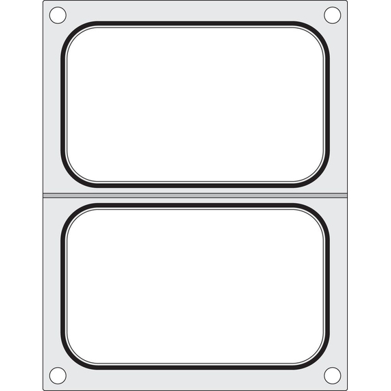 Hendi Matrize für Versiegelungsmaschine, zwei Behälter (178x113 mm)