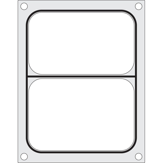 Hendi Matrize für Versiegelungsmaschine, ein zweiteiliger Behälter (227x178 mm)