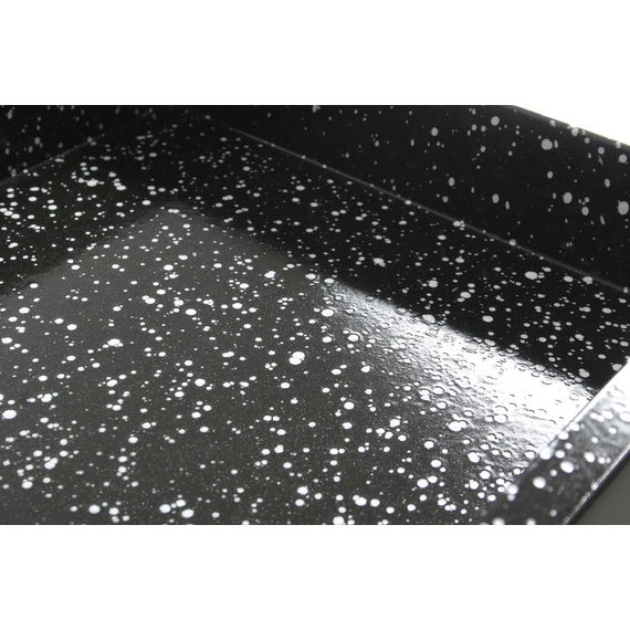 Hendi Gastronorm-Behälter, emailliert, GN 2/1, Schwarz, 530x650x(H)20mm, Rechteckig, Bild 2