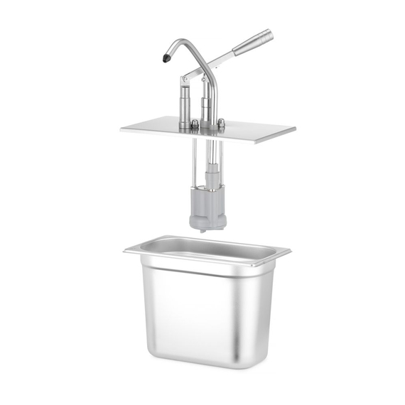 Hendi Deckel mit Spender für GN-Behälter, aus rostfreiem Stahl, GN 1/4, 270x165mm, Bild 3