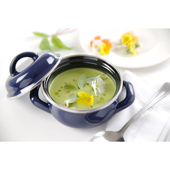 Hendi Suppen-/Saucentöpfchen - mit Deckel, 0,3L, Blau, ⌀115x(H)90mm, Bild 2