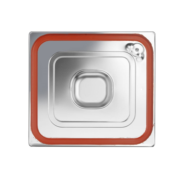 Hendi Gastronorm-Deckel mit Silikonrand, Profi Line, GN 2/3, 354x325mm, Bild 3