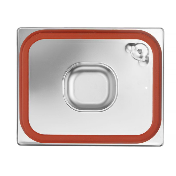 Hendi Gastronorm-Deckel mit Silikonrand, Profi Line, GN 1/2, 265x325mm, Bild 3