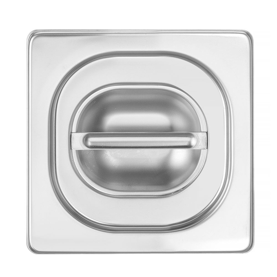 Hendi Gastronorm-Deckel mit Silikonrand, Profi Line, GN 1/6, 176x162mm