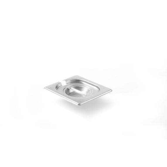 Hendi Gastronorm-Deckel mit Löffelaussparung, Kitchen Line, GN 1/6, 176x162mm