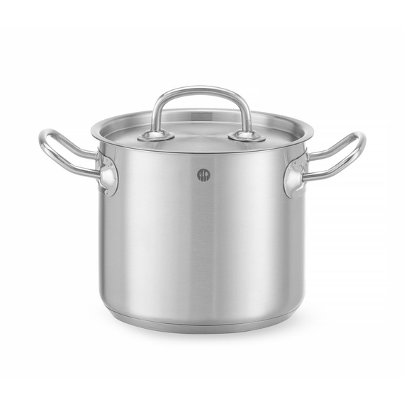 Hendi Kochtopf, hoch - mit Deckel, Kitchen Line, 2,8L, ⌀160x(H)140mm