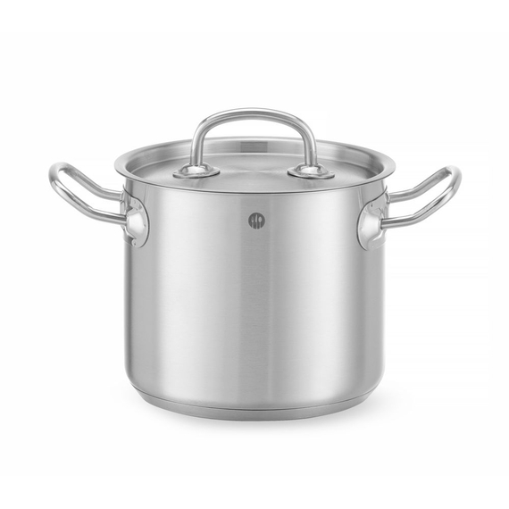 Hendi Kochtopf, hoch - mit Deckel, Kitchen Line, 45L, ⌀400x(H)360mm