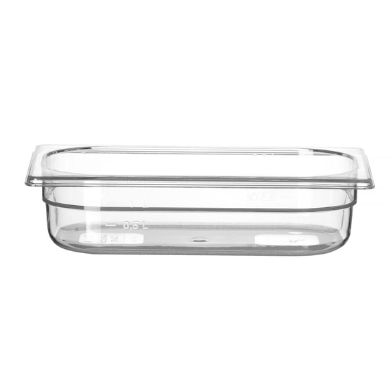 Hendi Gastronorm-Behälter 1/4, Profi Line, GN 1/4, 1,8L, Transparent, 265x162x(H)65mm