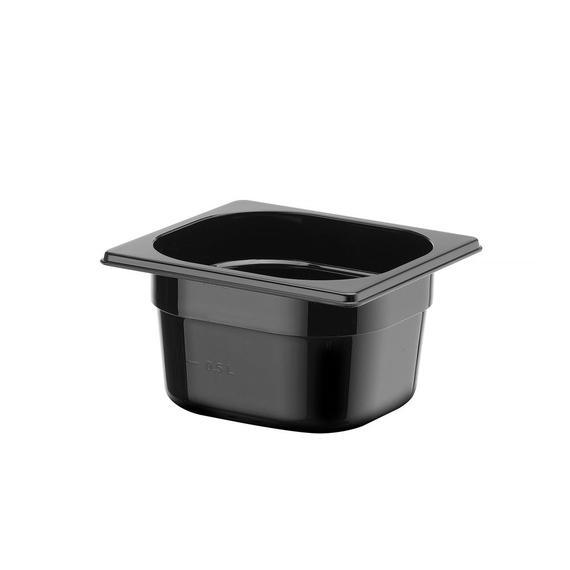 Hendi Gastronorm-Behälter 1/6, Profi Line, GN 1/6, 1,6L, Schwarz, 176x162x(H)100mm, Bild 2