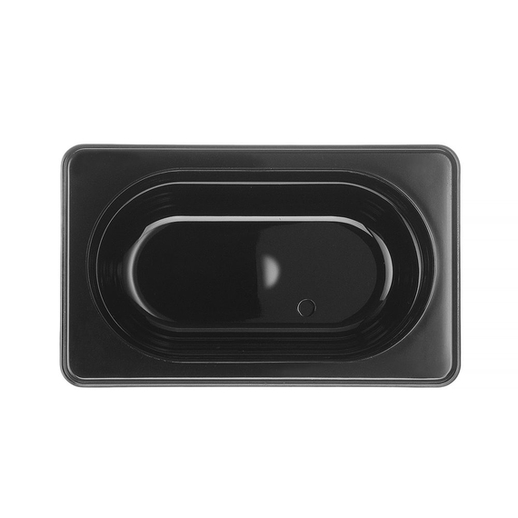 Hendi Gastronorm-Behälter 1/9, GN 1/9, 1L, Schwarz, 176x108x(H)100mm, Bild 3