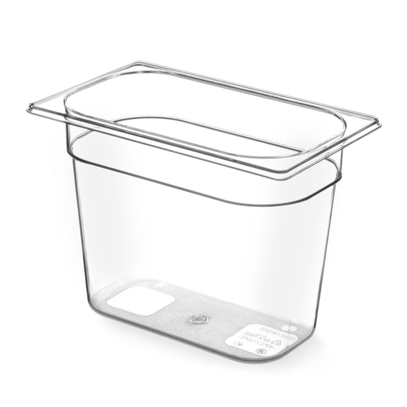 Hendi Gastronorm-Behälter 1/4, GN 1/4, 4L, Transparent, 265x162x(H)150mm
