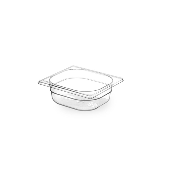 Hendi Gastronorm-Behälter 1/6, GN 1/6, 1L, Transparent, 176x162x(H)65mm