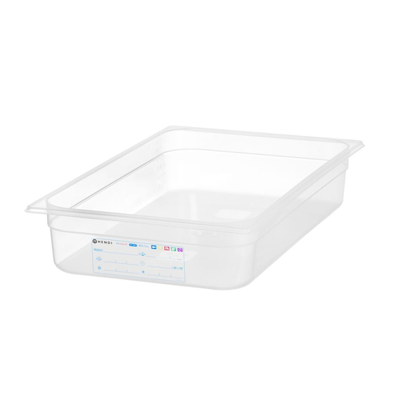 Hendi Gastronorm-Behälter 1/1, GN 1/1, 12L, Transparent, 530x325x(H)100mm