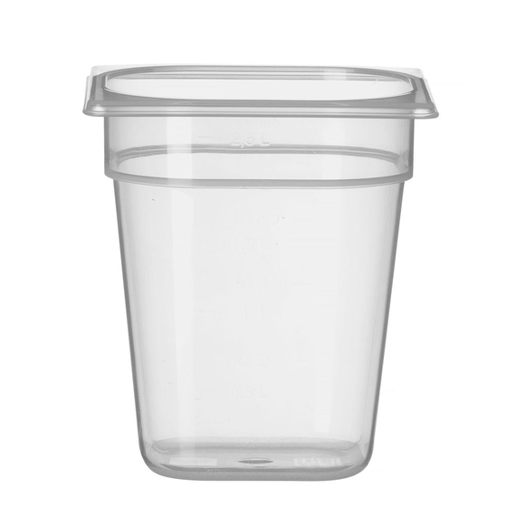 Hendi Gastronorm-Behälter 1/6, Profi Line, GN 1/6, 3,4L, Transparent, 176x162x(H)200mm