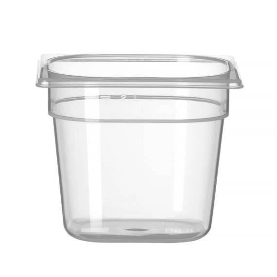 Hendi Gastronorm-Behälter 1/6, Profi Line, GN 1/6, 2,4L, Transparent, 176x162x(H)150mm