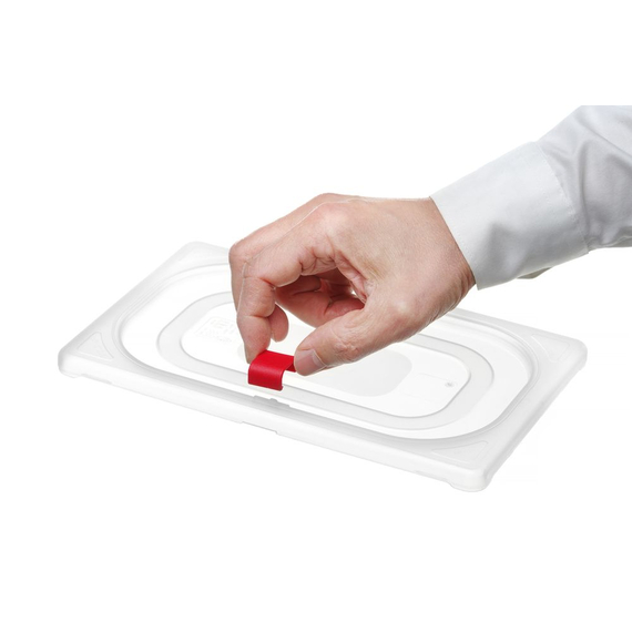 Hendi Farbcodierungsclips für HACCP-Aufbewahrungsbehälter, Rot, 12 Stk, Bild 3