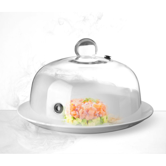 Hendi Glasglosche mit Lüftungsöffnung, Servierglosche, ⌀260x(H)175mm, Bild 3