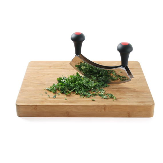 Hendi Wiegemesser, Doppelklinge, Schwarz, 215x150mm, Bild 2