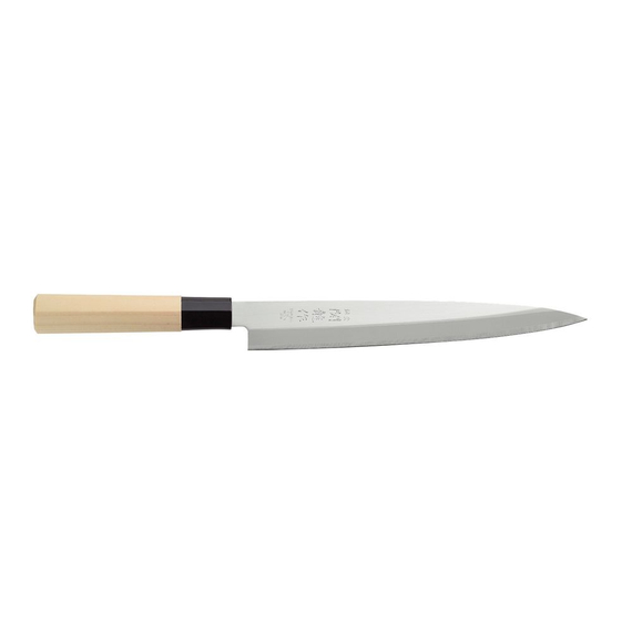 Hendi Japanisches Messer Sashimi, Holz hell, (L)335mm