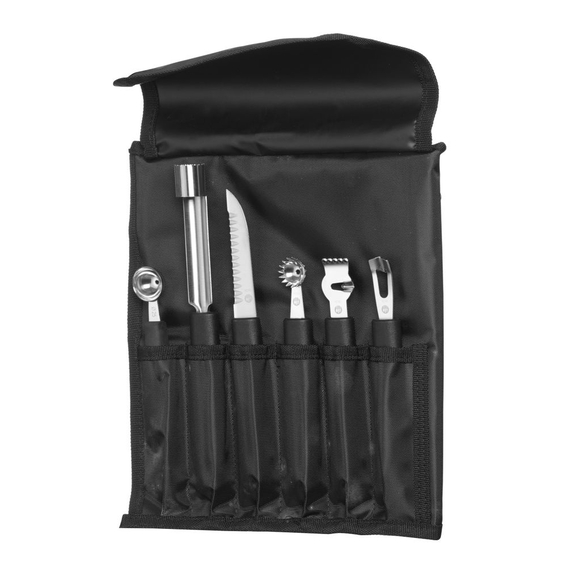 Hendi Dekoriermesserset - 6-teilig, Schwarz, 280x100x(H)50mm, Bild 2