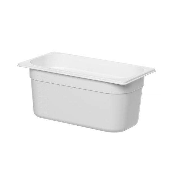 Hendi Gastronorm-Behälter 1/3, GN 1/3, 5,7L, Weiß, 325x176x(H)150mm, Bild 2