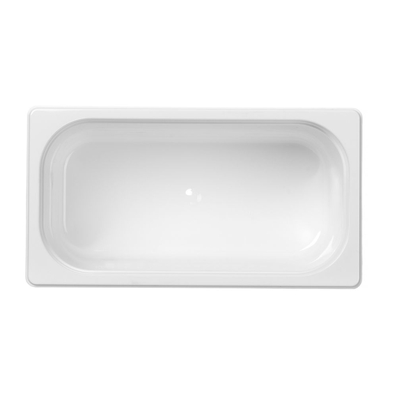 Hendi Gastronorm-Behälter 1/3, GN 1/3, 5,7L, Weiß, 325x176x(H)150mm, Bild 3