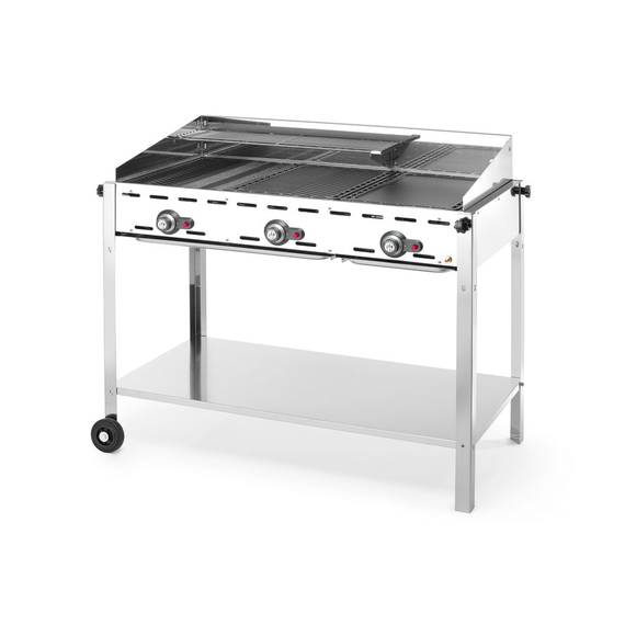 Hendi Grillsystem Green Fire mit 3 Brennern, Profi Line, 17,4kW, 1078x612x(H)825mm, Bild 2