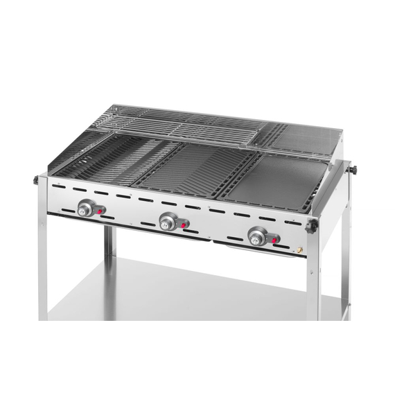 Hendi Grillsystem Green Fire mit 3 Brennern, Profi Line, 17,4kW, 1078x612x(H)825mm, Bild 4